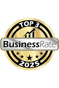 Top 3 Business Rate Award 2025 badge