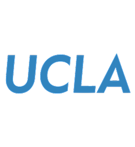 UCLA logo in blue lettering